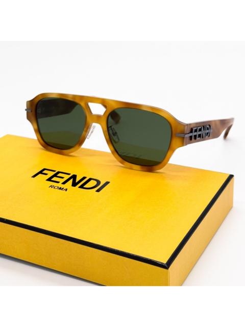 FENDI NEW FENDI FE40130F 55N AVIATOR SUNGLASSES