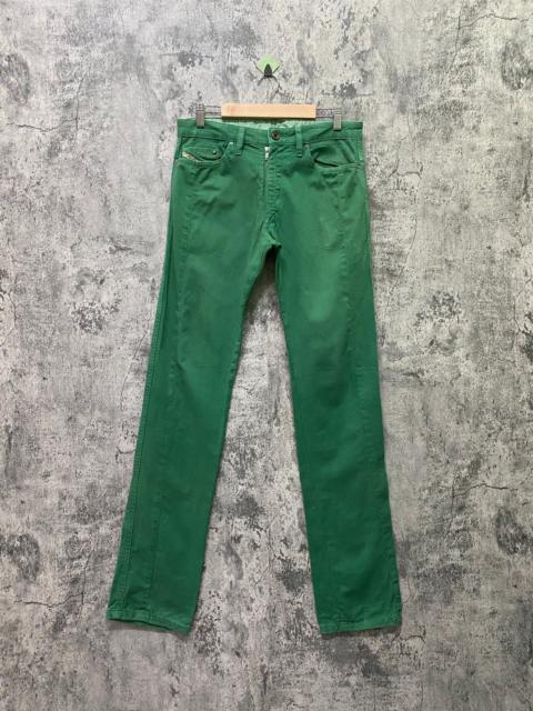 DIESEL INDUSTRY Green Reconstructed Distressed Pant