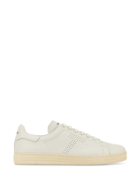 TOM FORD Tom Ford Men Chalk Leather Warwick Sneakers