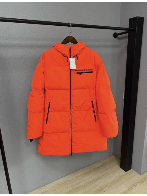 Prada Prada Linea Rossa Orange Puffer Jacket