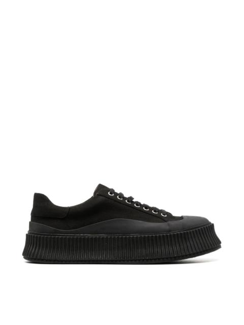 Jil Sander Jil Sander Men Low Laced Sneakers With Vulcanized Rubber Sole