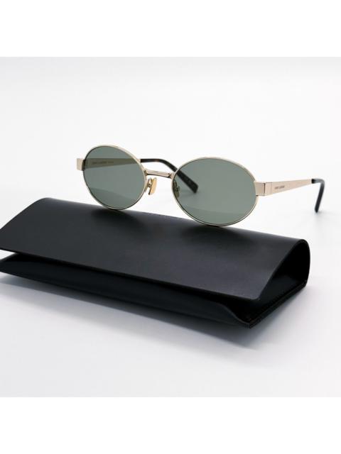 NEW SAINT LAURENT SL692 003 GREEN GOLD WOMEN SUNGLASSES