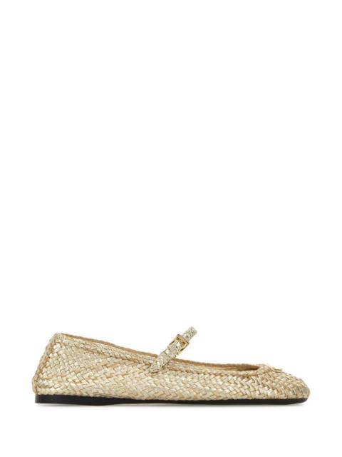 Prada Prada Women Gold Leather Ballerinas