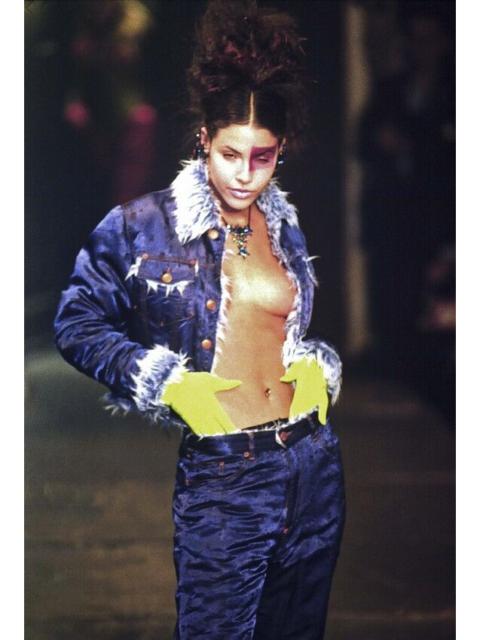 Jean Paul Gaultier F/W 95’ Skull Print Satin Cropped Jacket