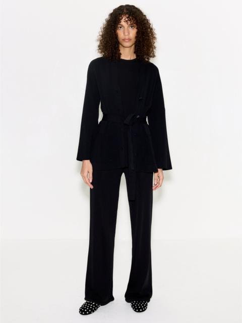 SIMONMILLER Max Belted Knit Cardigan In Black