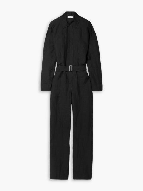 Other Designers Tulane belted linen-blend ripstop jumpsuit