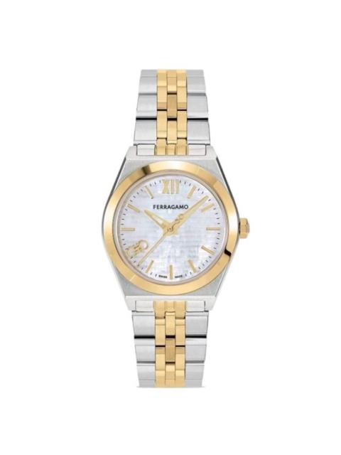 FERRAGAMO Ferragamo Vega New Quartz White Mother of Pearl Dial Ladies Watch SFKJ01024