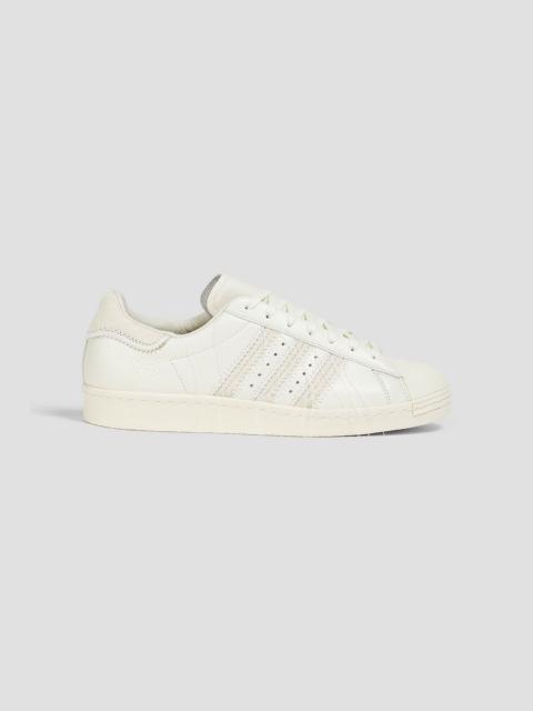adidas Superstar striped leather sneakers