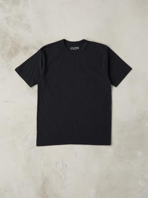 Iron Heart UTIL-BLK - UTILITEES Crew Neck T-Shirt - 5.5oz Loopwheel Black