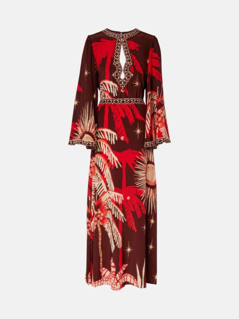 Johanna Ortiz Printed silk maxi dress
