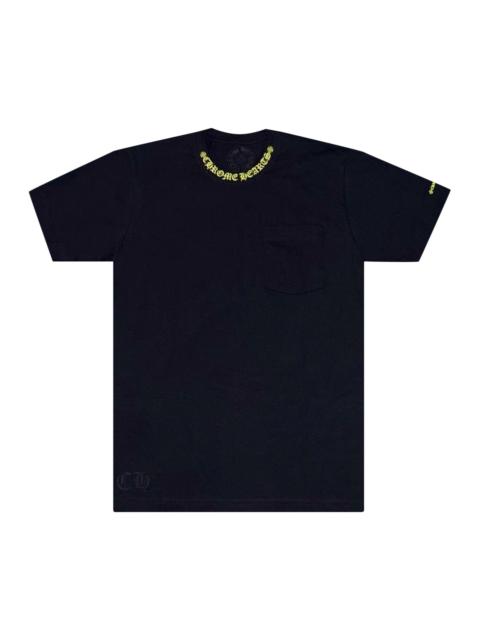 Chrome Hearts Chrome Hearts Neck Logo T-Shirt 'Black/Neon Yellow'