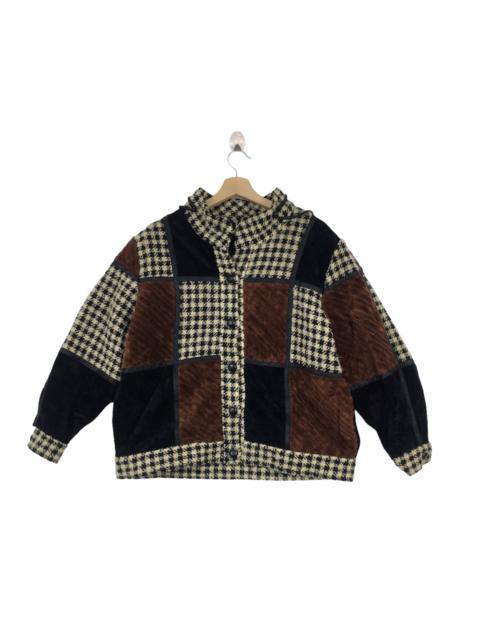 Other Designers Vintage - Vtg 80’ JAPANESE DESIGNER PATCHWORK Heavy Coat Jacket