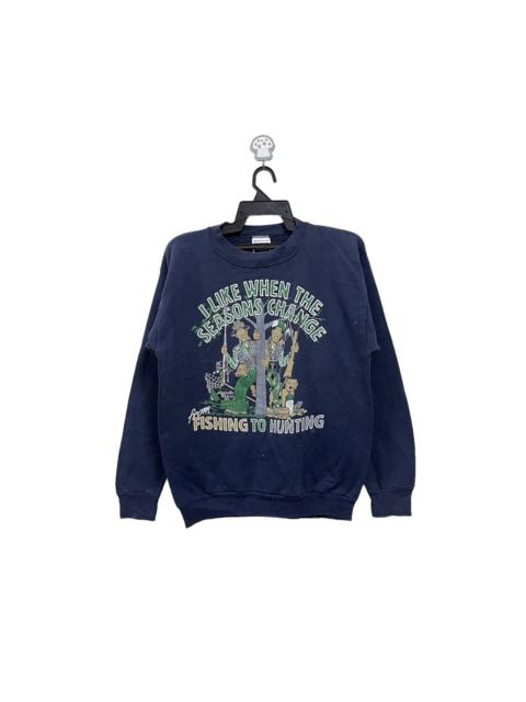 Other Designers Hunter - Vintage 90s fishing to hunting sweatshirt pullover