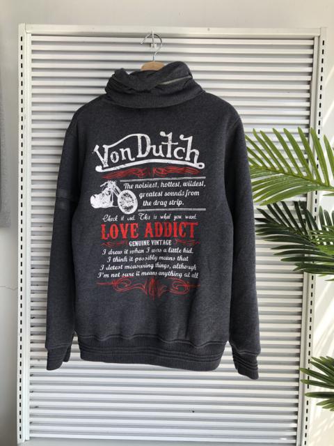 Other Designers Von Dutch - Von Dutch Love Addict Sherpa Zipper Jacket Hoodie