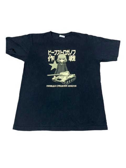 Other Designers Anime × Japanese Brand - Girls und Panzer Anime Manga tee