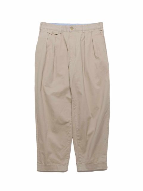 BEAMS PLUS 2Pleats Twill Khaki
