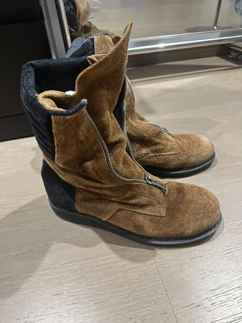 Rick Owens Rick Owens SS10 Zipper Suede Boots