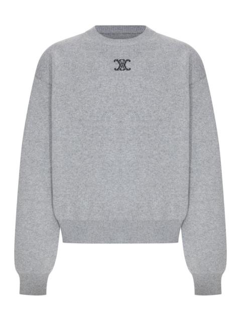 CELINE Celine Men Cashmere Crew-Neck Sweater With Front Logo