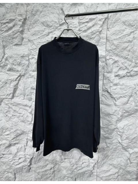 BALENCIAGA Balenciaga 26SS Masking Tape Long Sleeve Shirt