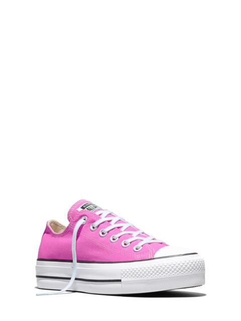 Converse Converse Chuck Taylor® All Star® Platform Sneaker in Shocking Orchid/White/Black at Nordstrom