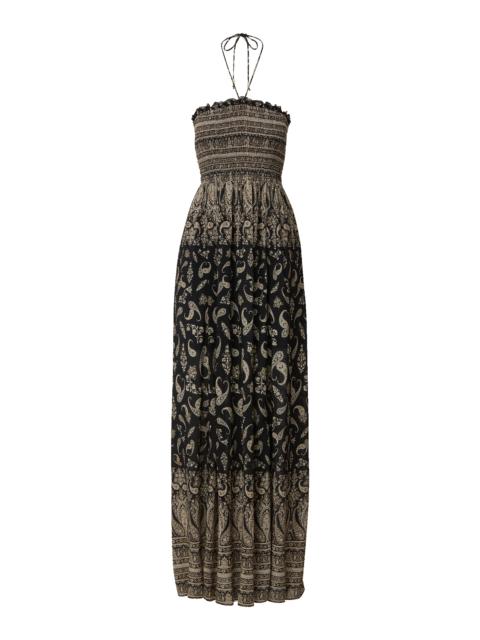 VERONICA BEARD AYANNA HALTER MAXI DRESS