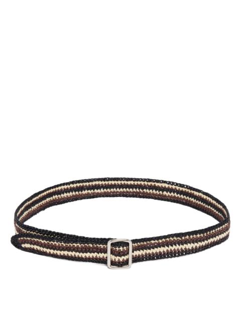 The Row Black Woven Belt