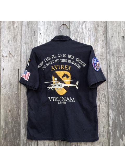 Other Designers Vintage - Vintage Avirex Short Sleeve Shirt Embroidery Big Logo