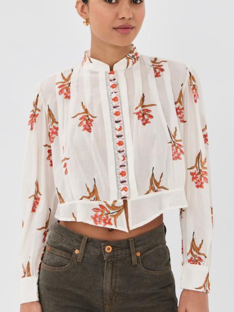 ALIX OF BOHEMIA Ryland Persimmon Flower Shirt