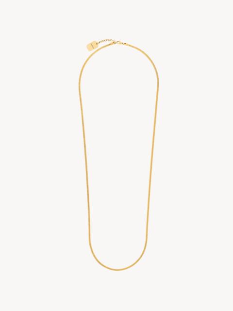 SAINT LAURENT LONG CHAIN NECKLACE IN METAL