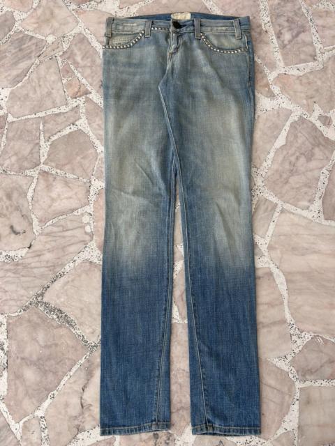 Other Designers Elliott - Current Elliot Silver Stud Denim Distress Vintage