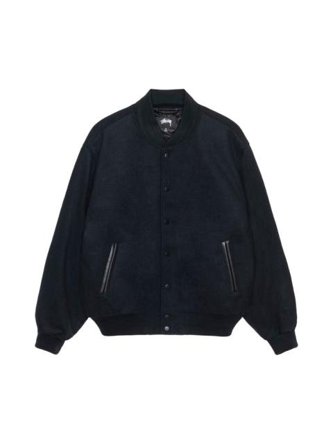 Stüssy Stussy Sport Melton Varsity Jacket 'Black'