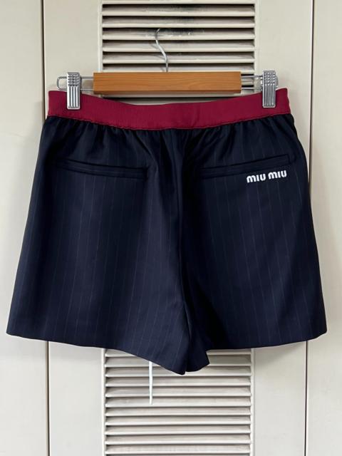 Miu Miu Miu Miu Pinstripe Shorts