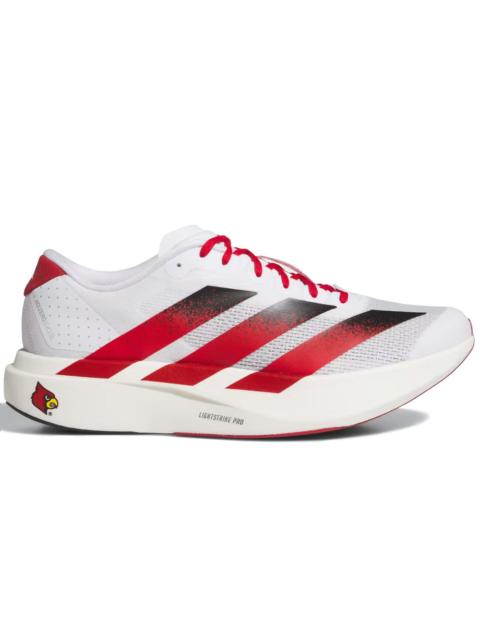 adidas Adidas | Ncaa x White Louisville Cardinals Adizero EVO SL Shoes 'Cloud White / Team Power Red / Core