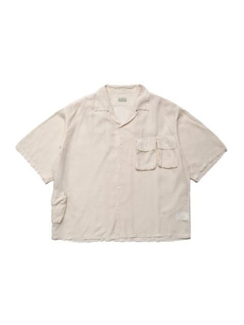 Soft Linen HUNTING NAM Aloha Shirt - Ecru