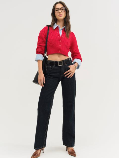 For Love & Lemons Camille Cable Knit Cardigan