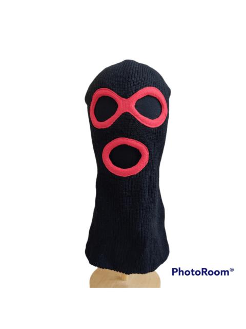 Other Designers Japanese Brand - Three Hole Balaclava Face Mask in Black and Red