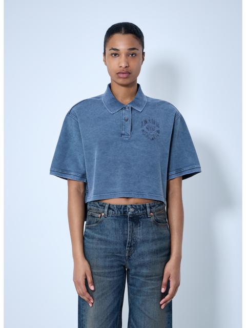 Alexander Wang Alexander Wang Women Cropped Piqué Polo T-Shirt