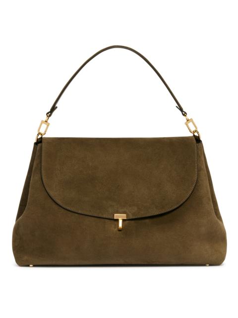 TOTEME Green T-Lock Satchel