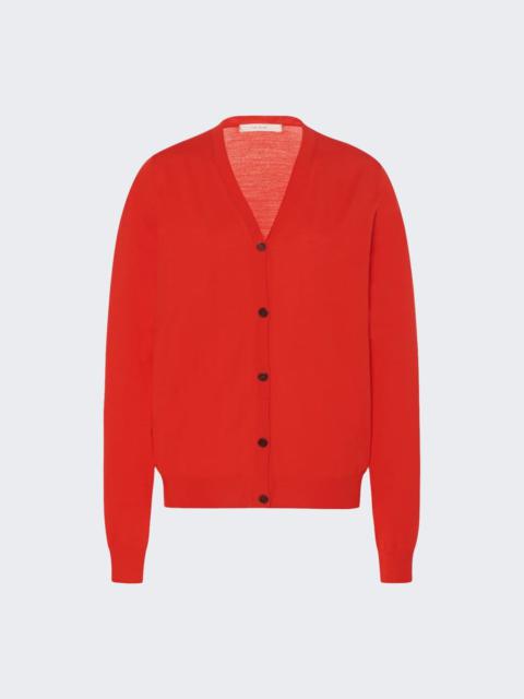The Row Hotie Wool Cardigan Firetruck Red