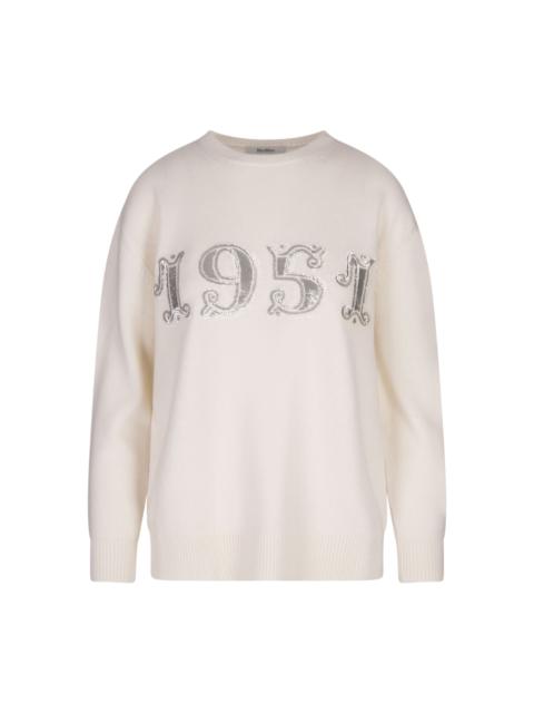 Max Mara White Plata Pullover