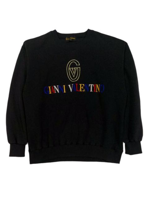 Valentino Rare! Vintage Gianni Valentino Big Logo Spellout Pullover
