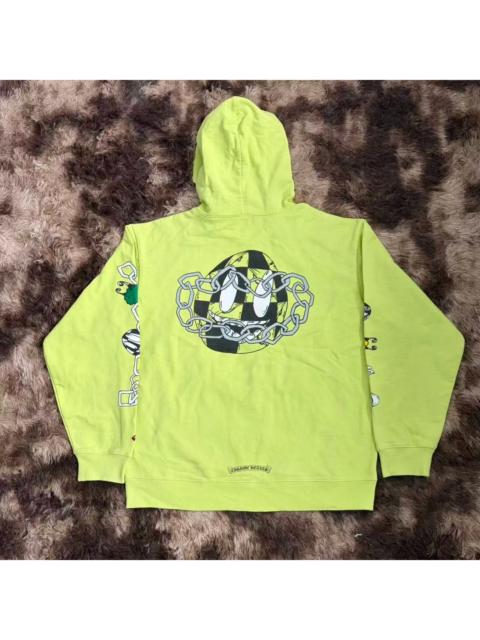 Chrome Hearts Chrome Hearts Mattyboy Link Fluorescent Green Hoodie