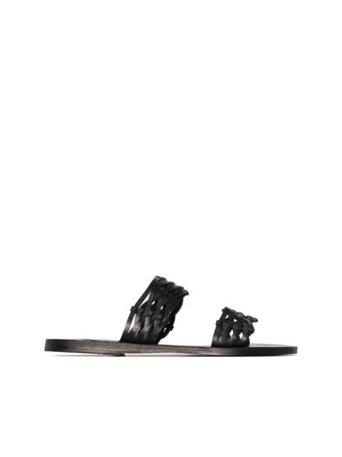 ANCIENT GREEK SANDALS Melia woven leather sandals