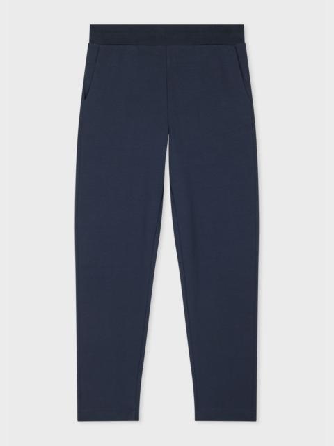 Paul Smith Navy Double Face Cotton-Blend Sweatpants