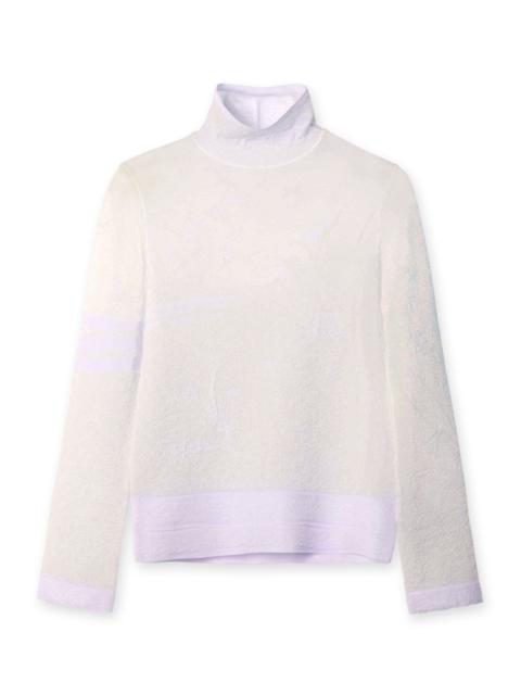 Mame Kurogouchi Sheer Highneck Knit Top