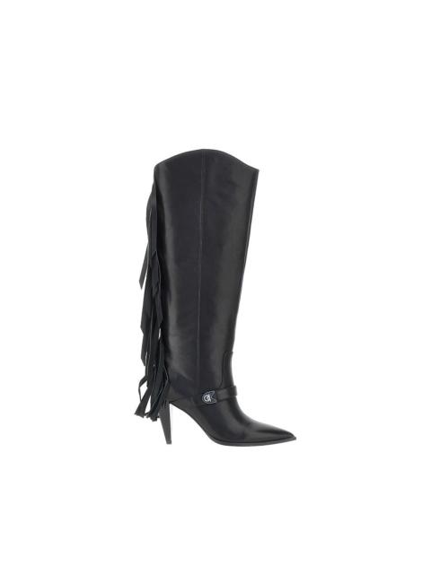 PINKO Pinko Vane Leather Boots Black Women