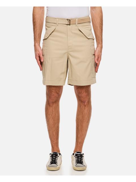 sacai Sacai Men Cotton Twill Shorts