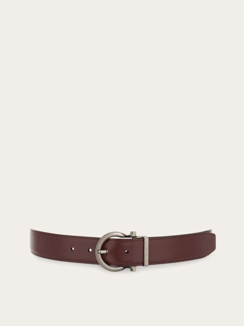 FERRAGAMO Reversible and adjustable Gancini belt
