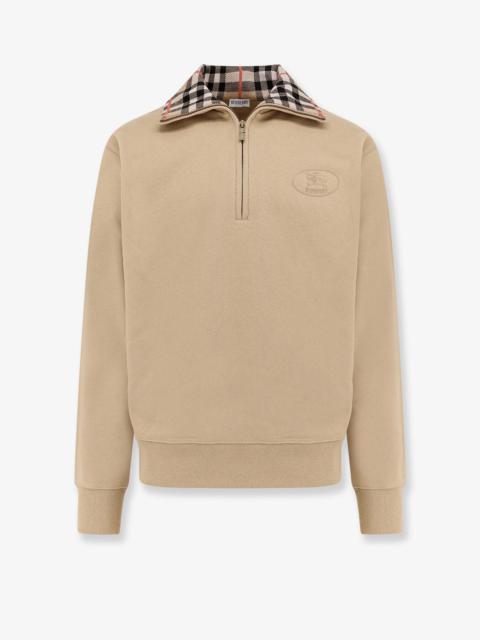 Burberry Organic Cotton Half-Zip Sweater