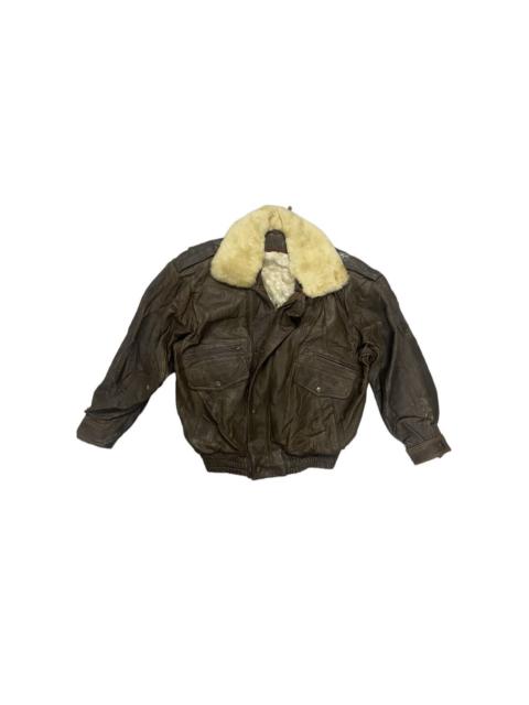 Other Designers 🔥Vintage🔥 90’s A-2 Bomber Leather Jacket